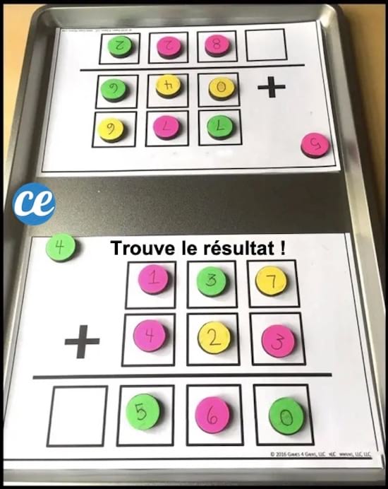 des plaques de cuisson pour faire des exercices de math