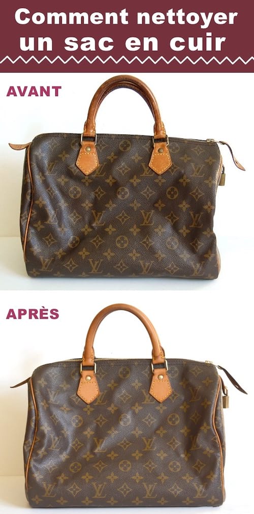 décrasser et enlever traces sur le cuir