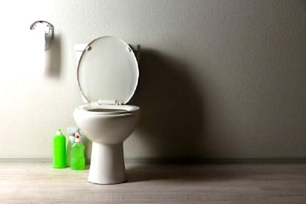 Des toilettes parfaitement propres et désinfectées grâce à l'eau oxygénée.