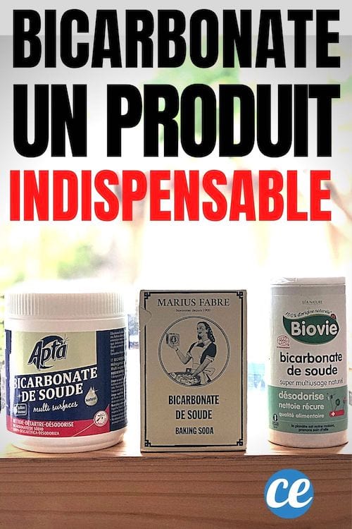 Trois paquets de bicarbonate de soude