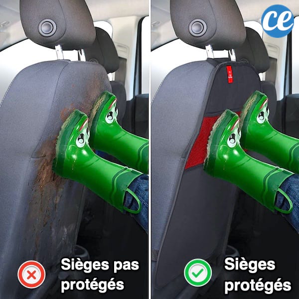 Protection efficace pour l'arrière des sièges de voiture pour enfants