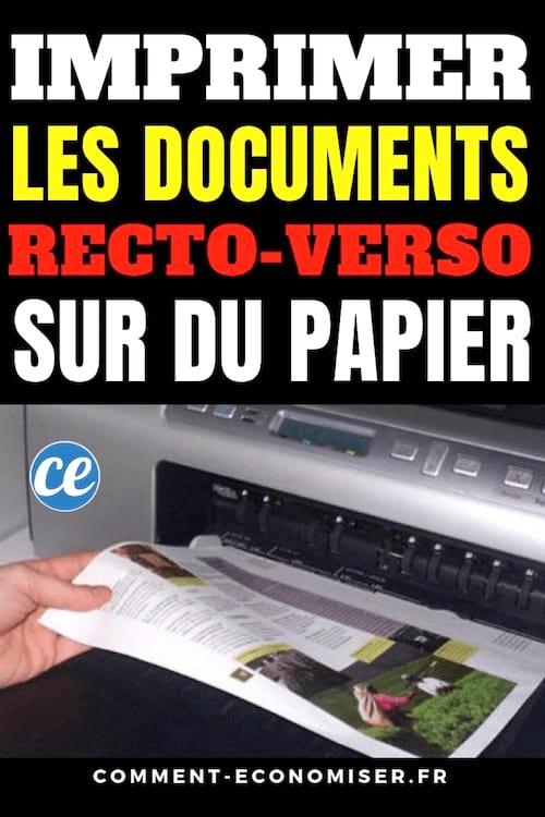 une impression papier couleur  recto verso sur imprimante pour faire des &eacute;conomies