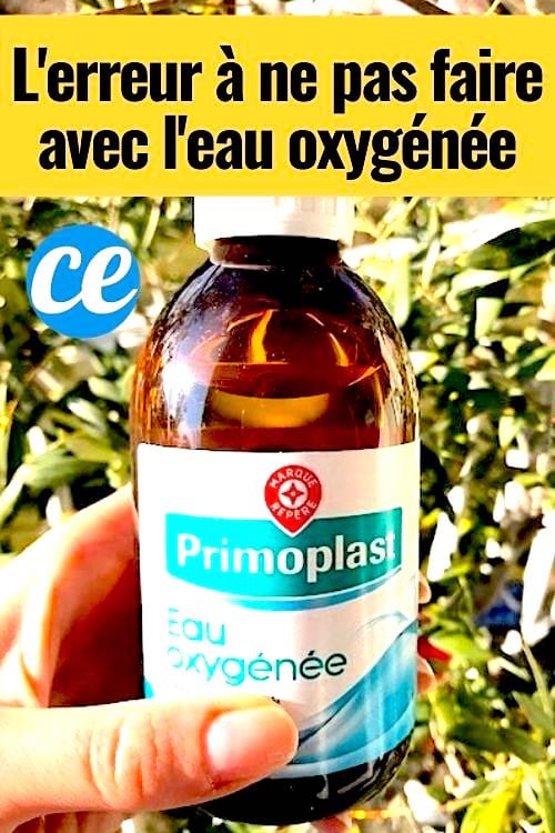 Il y a une chose que vous ne devez JAMAIS faire avec l'eau oxygénée, c'est l’ingérer.