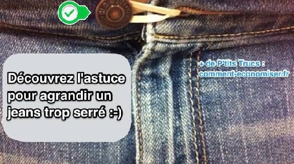 fermer pantalon élargir trop serré
