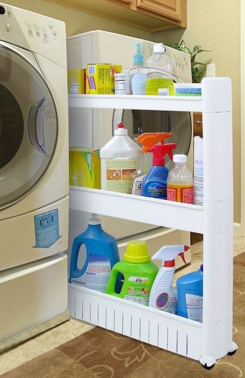 47 Super Idées de Rangement Pour Organiser Votre Petite Buanderie.