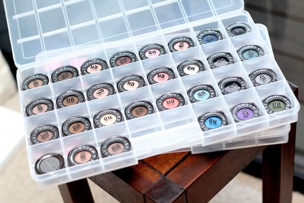 Organisateur de perles pour le rangement du maquillage