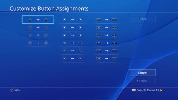 Configurez la disposition des boutons de la manette