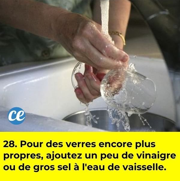 Des mains qui nettoient un verre à pied dans un évier.