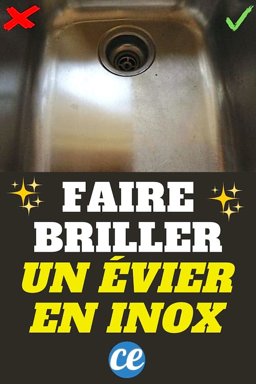 Utilisez de l'alcool ménager pour nettoyer et faire briller évier en inox calcaire