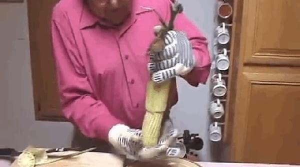 mais éplucher technique