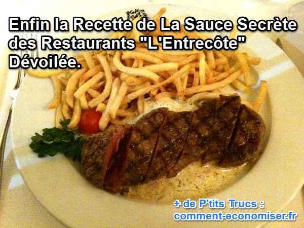 La recette de la sauce secrète des restaurants Entrecôte