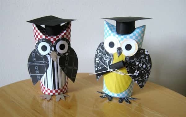 hibou bricolage en carton