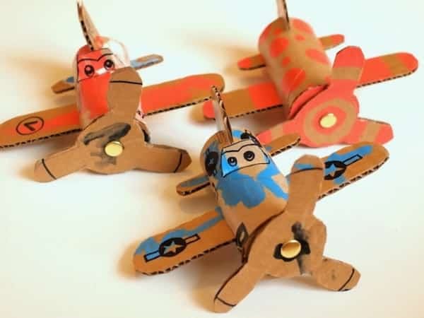 fabriquer avion rouleau papier toilette