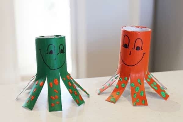 fabriquer poulpes carton facilement