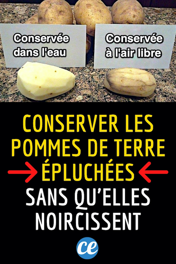 Comment Conserver les Pommes de Terre Épluchées Sans Qu