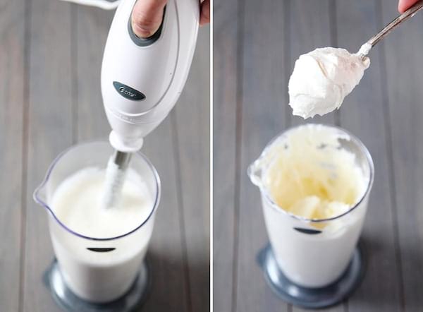 de la crème chantilly maison pr^te en 30 secondes chrono avec un mixeur plongeant 