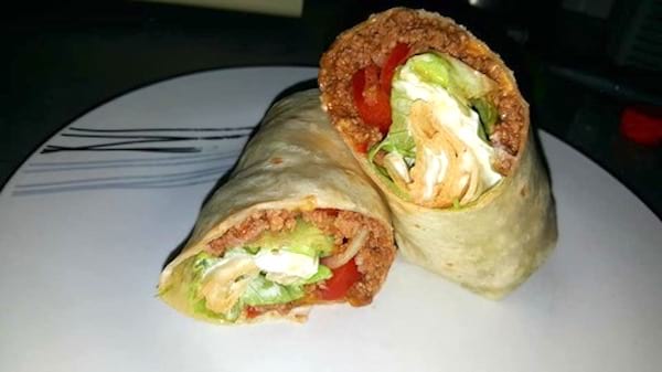 des fajitas de boeuf préparées au micro-ondes