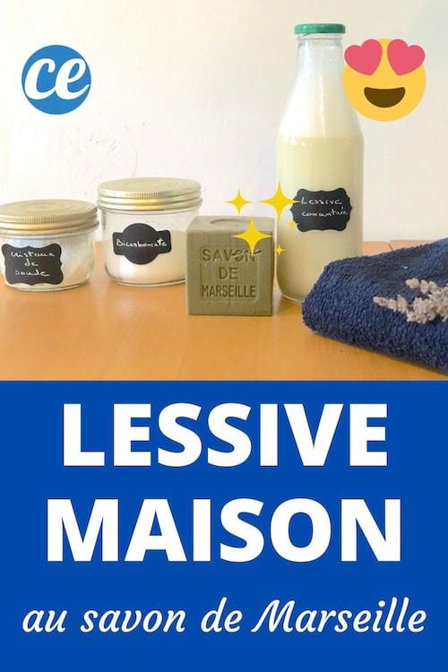 Des cristaux de soude, du bicarbonate et du savon de Marseille pour une lessive maison
