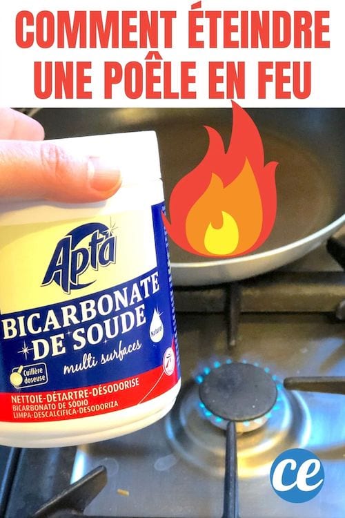 Du bicarbonate pour éteindre une poêle en feu