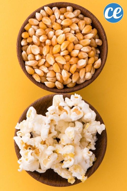 du pop corn au caramel préparé au micro-ondes