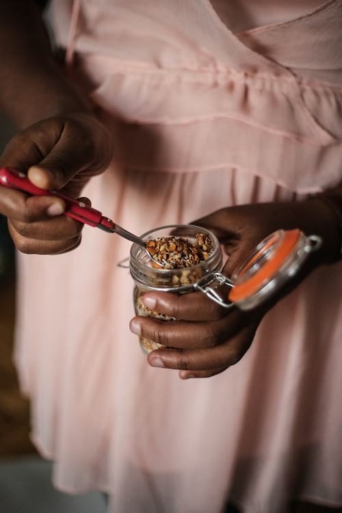 un granola préparé au micro ondes