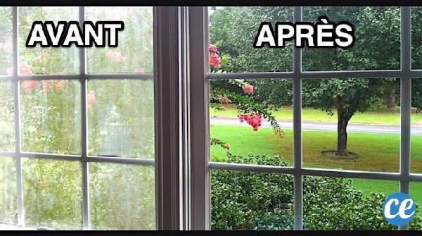 La recette magique pour laver sans traces des vitres très sales avant et après