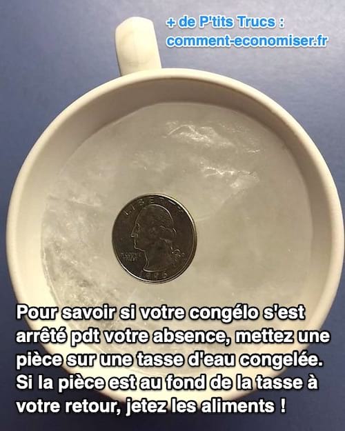 L'astuce de la pièce de monnaie pour savoir si votre congélateur est arrêté
