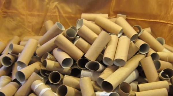 utilisation surprenant des rouleaux de papier toilette