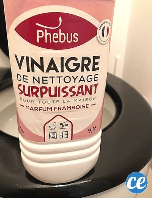 vinaigre blanc pour la cuvette des toilettes