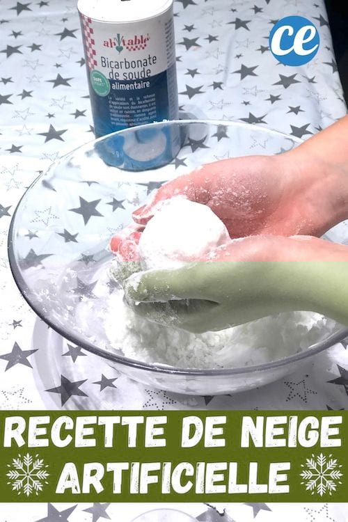 La recette de la neige artificielle facile DIY