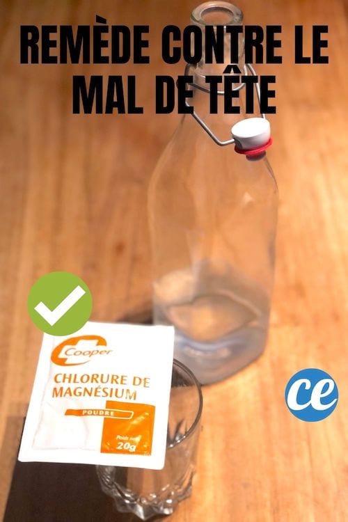 Chlorure de magnésium contre le mal de tête