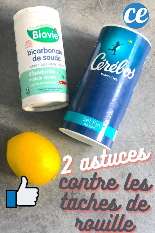2 Trucs Magiques Pour Éliminer les Taches de Rouille Sur Un Vêtement.