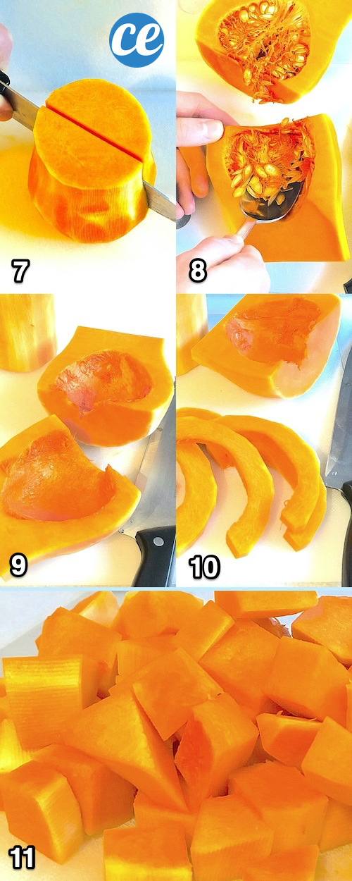 Comment Couper une Courge Butternut En Cubes FACILEMENT. | PLUS&PLUS