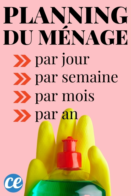 Le Planning de Ménage Par Jour, Semaine & Mois Pour une Maison Toujours Nickel.