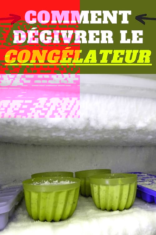 Comment enlever le givre facilement du congélateur