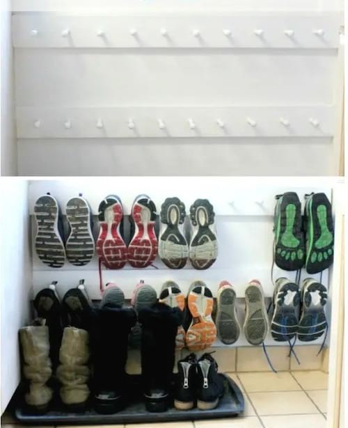 Espace de rangements pour baskets