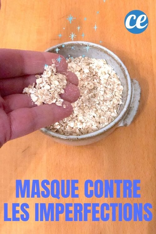 Des flocons d'avoine pour faire un masque pour la peau pour lutter contre les imperfections et l'acné