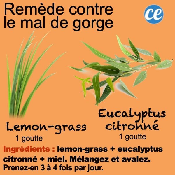 Remède aux huiles essentielles contre le mal de gorge