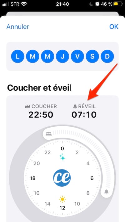 L'app Sommeil de l'iPhone permet de se coucher à la bonne heure