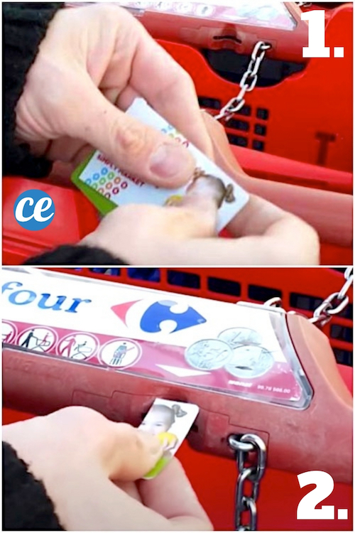 Comment Prendre un Caddie Sans Jeton Ni Monnaie.