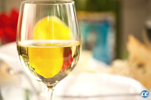 verre de vin blanc comment détacher