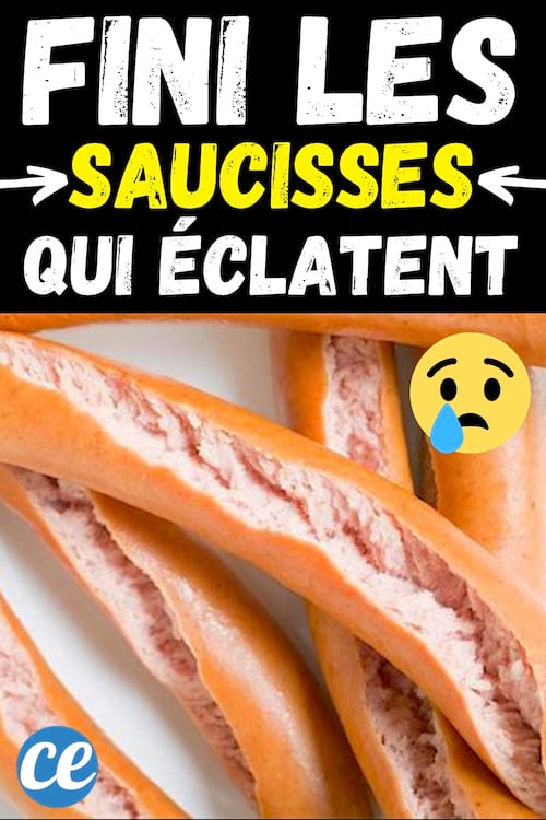 Des saucisses de Strasbourg qui ont éclaté lors de la cuisson