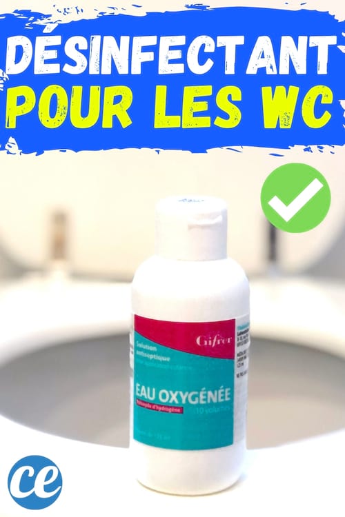 De l'eau oxygénée comme désinfectant pour les toilettes