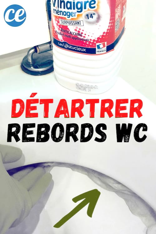 Enlever le calcaire dans les toilettes avec du vinaigre blanc