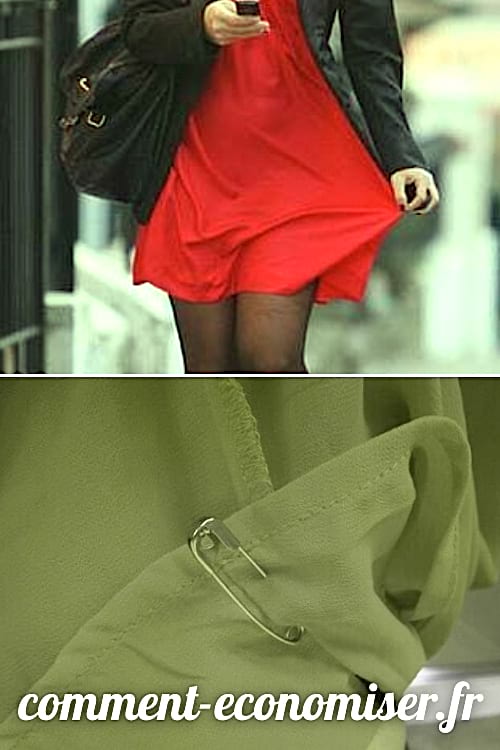 Utilisez une épingle à nourrice pour éliminer l'électricité statique de vos vêtements.