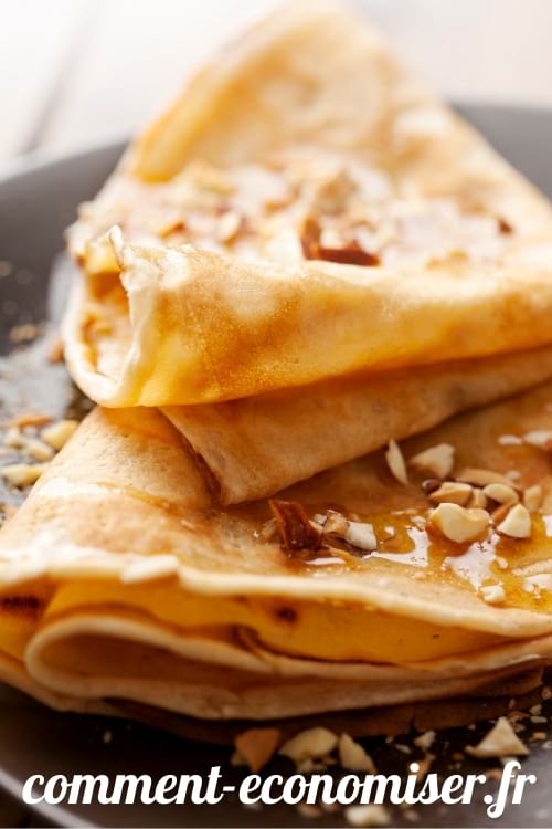 Pour des crêpes plus faciles à digérer, ajoutex de l'eau pétillante à la pâte.