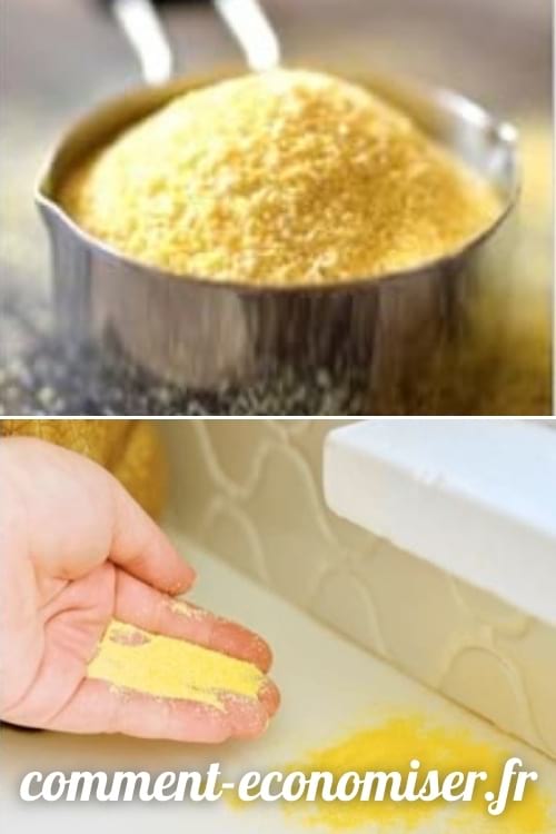 Utilisez de la semoule de maïs pour vous débarrasser des fourmis.