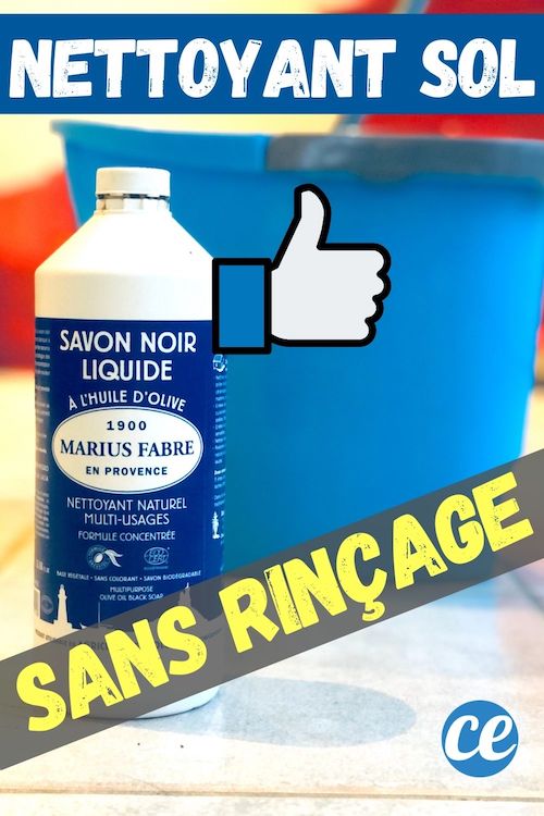 Nettoyant Multi Usage Maison Sans Rinçage Savon Noir