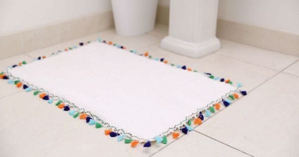 Tapis de bain blanc 