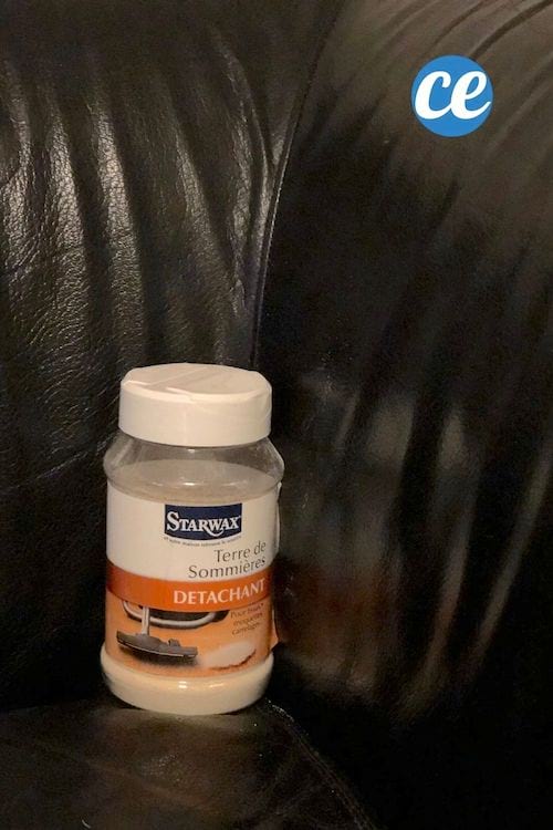 de la terre de sommières pour nettoyer un canapé en cuir